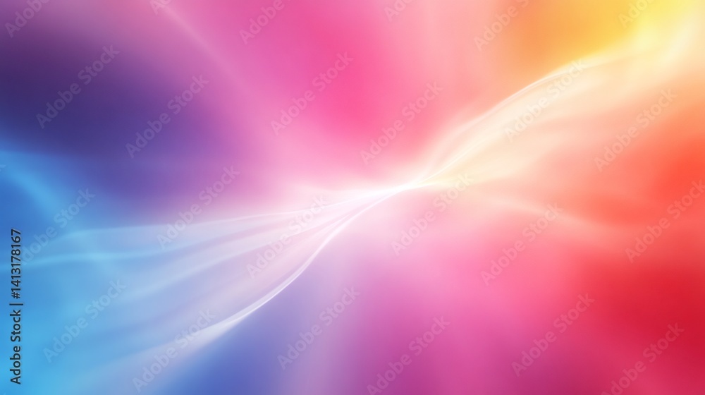 Vibrant abstract background with colorful waves
