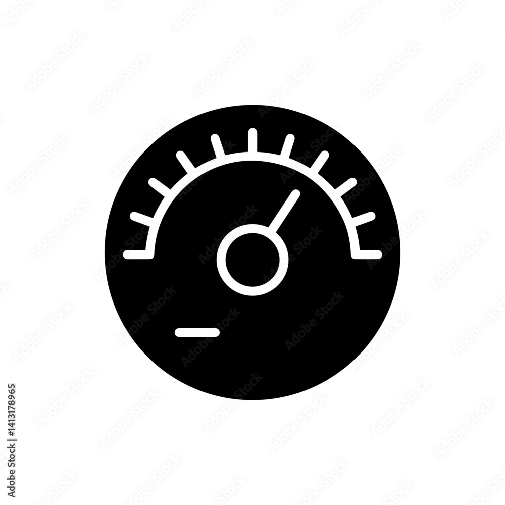 Stereo Tuner Dial Black Icon 1990s Fill Minimal Stereo Tuner Dial Black Icon 1990s Fill Minimal