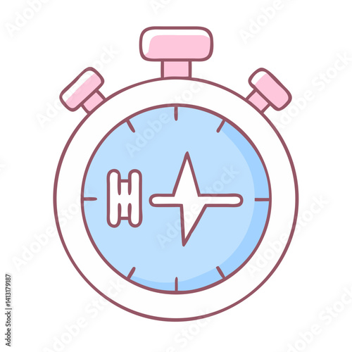 HIIT Timer Icon for Quick Workout Tracking  