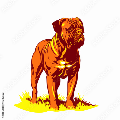 Dogue de Bordeaux illustration