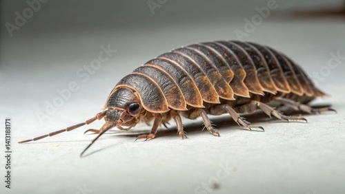Arthropleura on studio background

