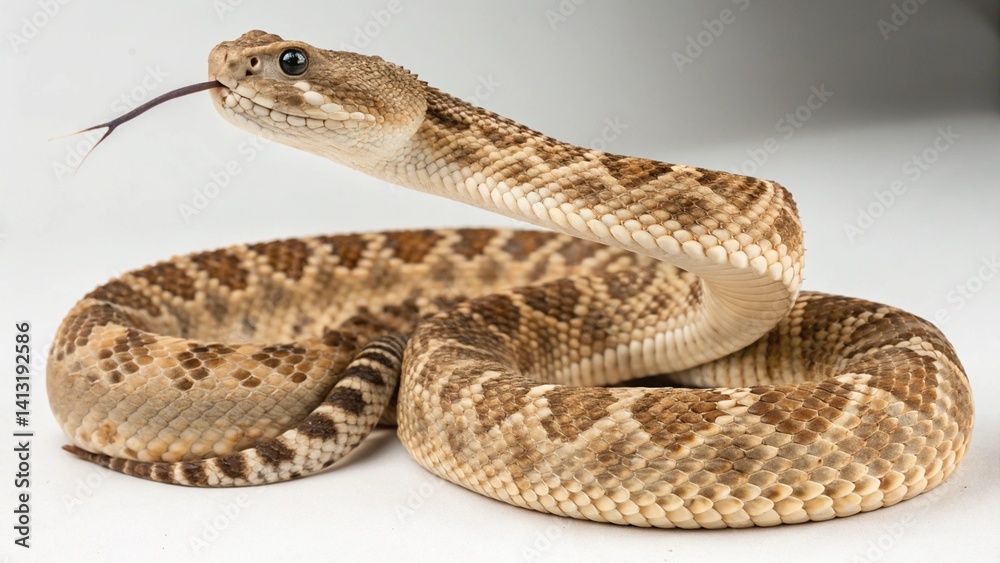 Obraz premium Aruba Rattlesnake on studio background 