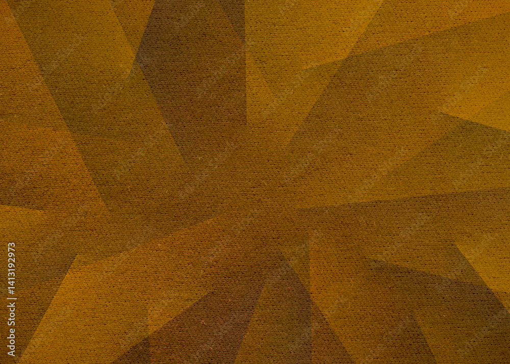 Abstract brown vintage fabric background with triangles. Geometric shape canvas. Cubism style. Abstract brown vintage fabric background with triangles. Geometric shape canvas. Cubism style.