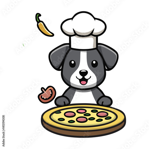 dog vector illustration.Food & Treats Dogs 