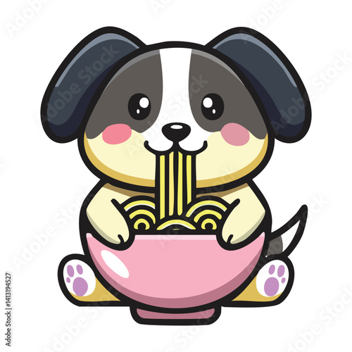 dog vector illustration.Food & Treats Dogs 