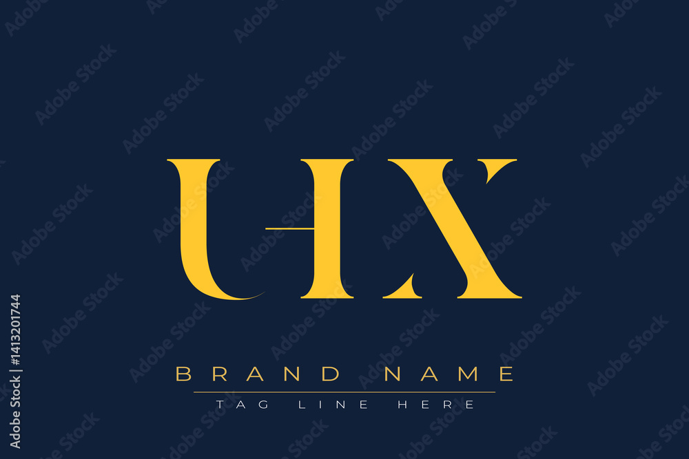 UHX abstract letter logo design. This logo is designed by three abstract letters. UHX abstract letter logo design. This logo is designed by three abstract letters.
