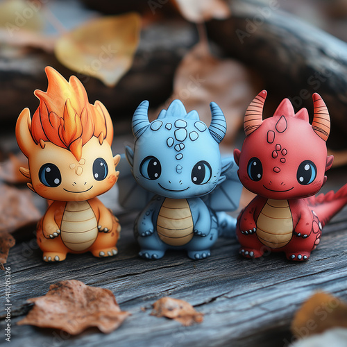 Adorable baby dragons