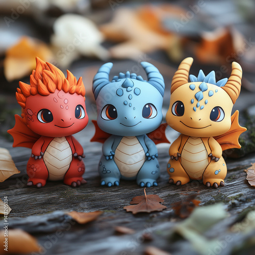 Adorable baby dragons