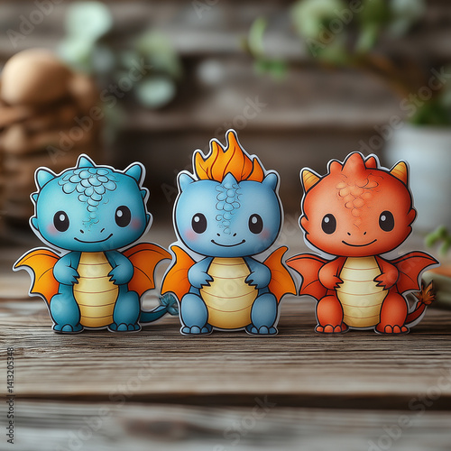Adorable baby dragons