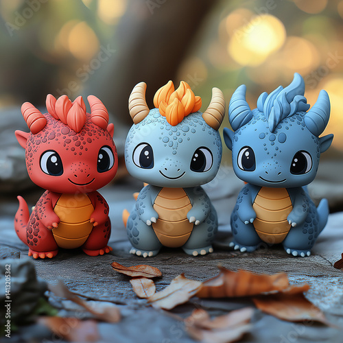 Adorable baby dragons