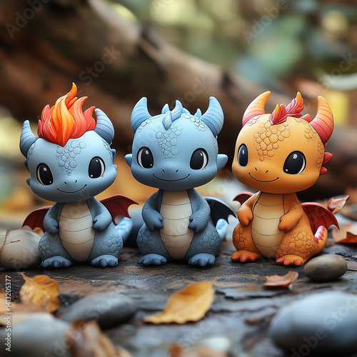 Adorable baby dragons