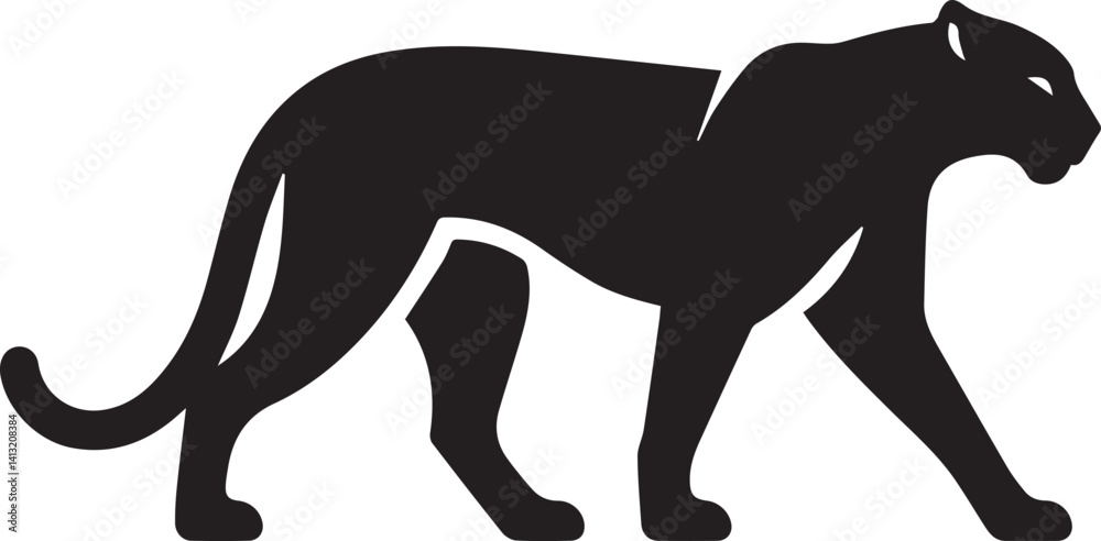 Black Panther Silhouette Vector Walking in Side Profile
Black Panther Silhouette Vector Walking in Side Profile