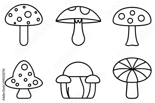 Mushroom Cultivation Graphics for Organic Farming