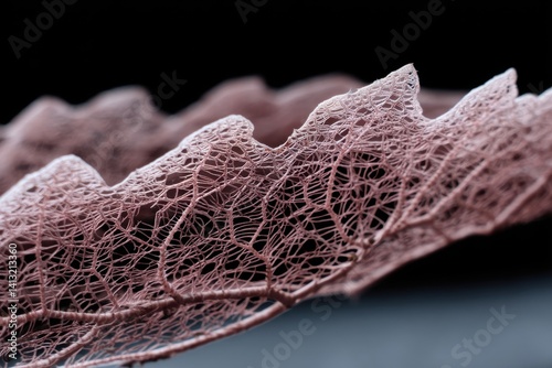 Intricate skeletal leaf str...