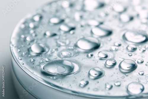 Water droplets of varying s...