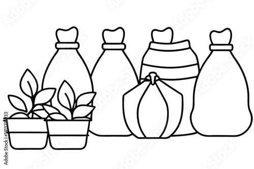 Organic Soil Nutrient Graphics for Garden Use