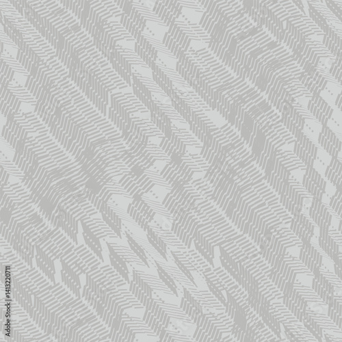Gray error pattern. Glitch print. Fashion print Vector seamless pattern.