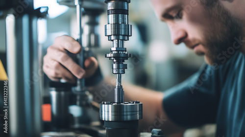 Drilling engineer adjusting drilling parameters for optimal performance. Featuring system adjustment