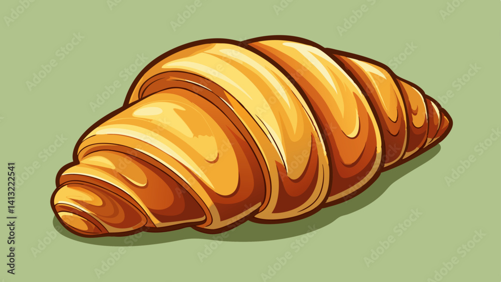 bakery-style croissant, isolated, minimalist product layout bakery-style croissant, isolated, minimalist product layout