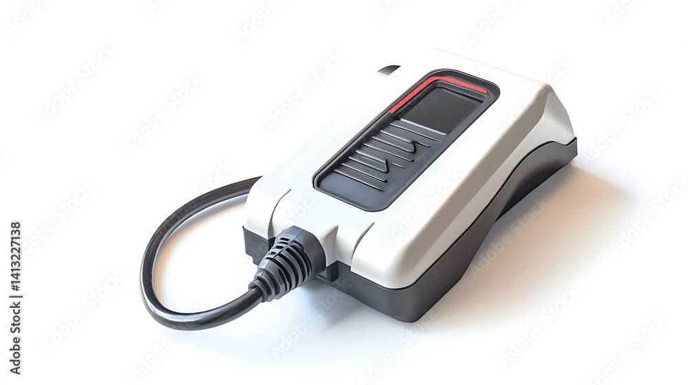 EV Charger with White, and Studio Shot. EV Charger with White, and Studio Shot.