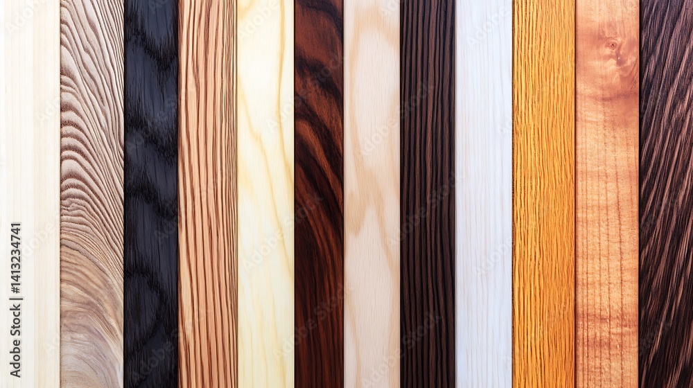 Diverse wood grain textures
