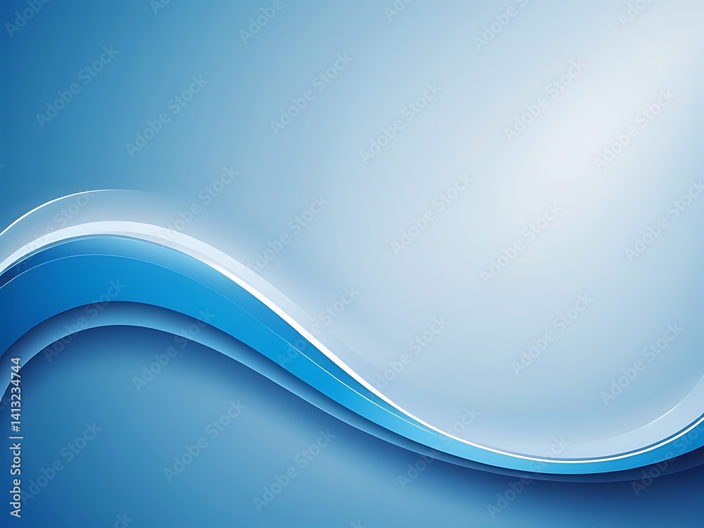 Obraz premium Abstract wave blue curve background Textured Effect