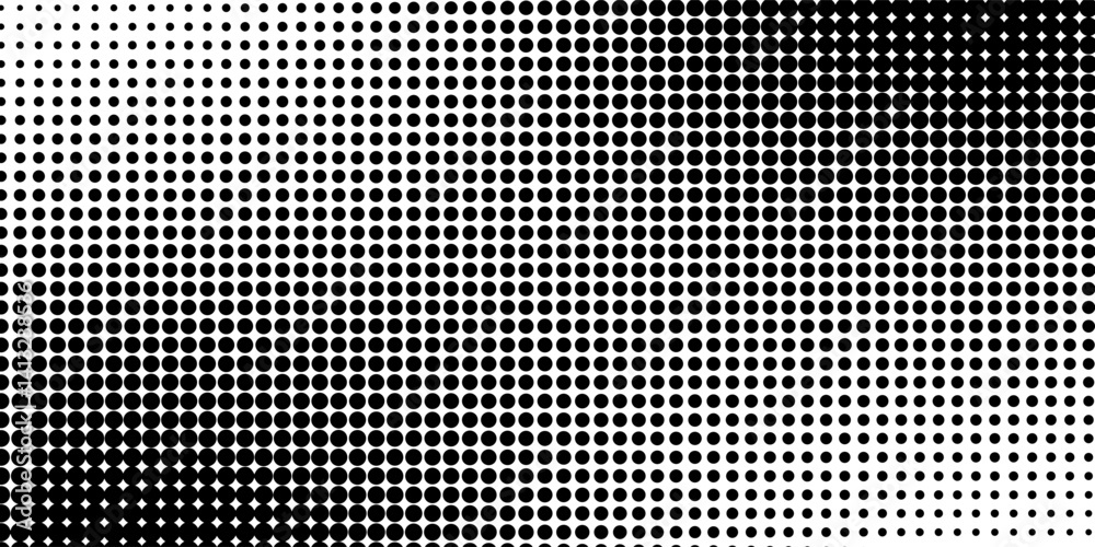 Dotted halftone gradient texture. Vanishing polka dot background. Repeating dots gradation pattern background. Black fading comic pop art overlay backdrop. Dotted halftone gradient texture. Vanishing polka dot background. Repeating dots gradation pattern background. Black fading comic pop art overlay backdrop.