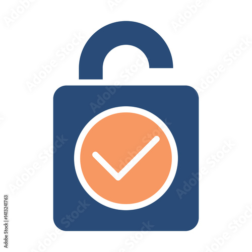 Encryption Icon Two Color Outline Style. Vector Illustration For Graphic Design