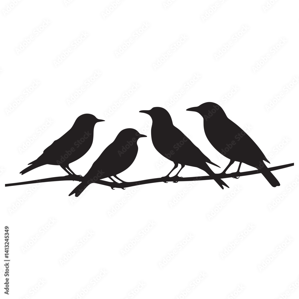 Bird Silhouette Design Vector