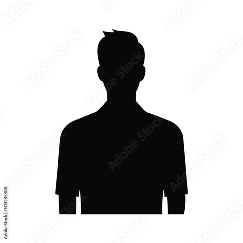silhouette of a man in profile