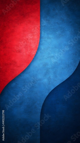 Abstract Red Blue Swirl Texture Background Design