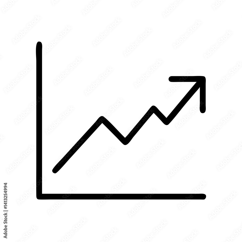 Growth chart diagram showing financial success and upward trend in business graph and market analysis Growth chart diagram showing financial success and upward trend in business graph and market analysis
