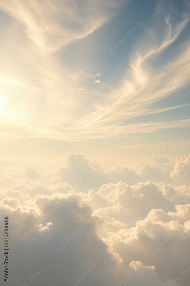 Obraz premium image of clouds with sunlight