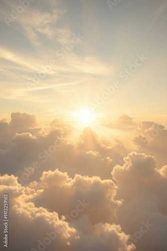 image of clouds with sunlight