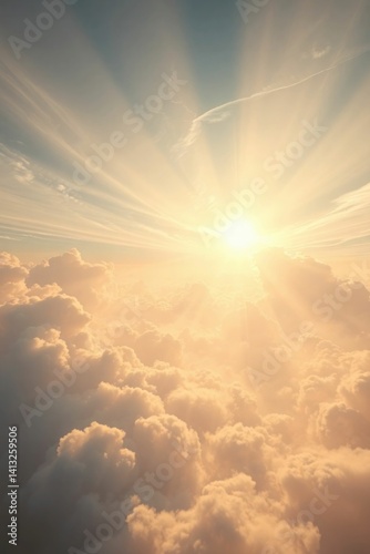 image of clouds with sunlight