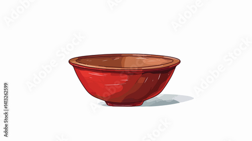 Hand Drawn Food Bowl Icon: Rustic Charm, Perfect for Menu Design, Websites, and Apps. Cute and      