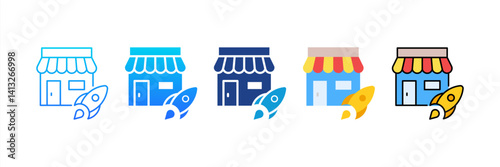Start Up icon sheet multiple style collection