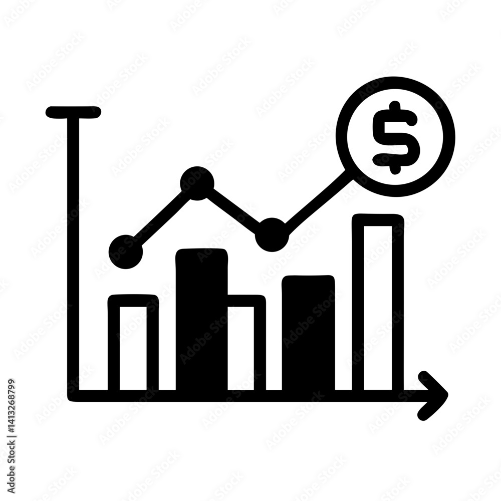 Data Analysis Graph Representing Market Trends Data Analysis Graph Representing Market Trends