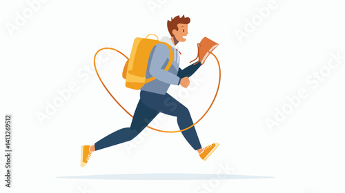 Student Acrobat: Balancing Books and Thrills on a Tightrope man boy fun risk girl speed study skill 
