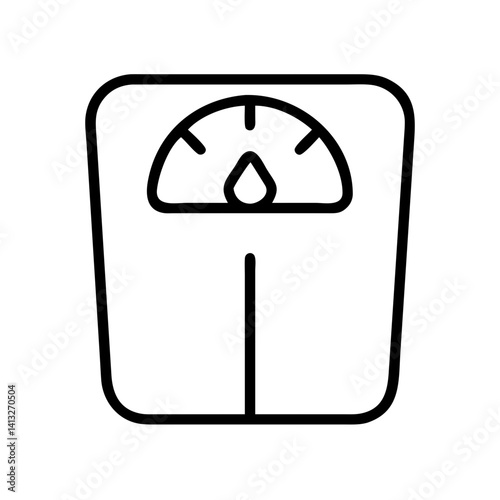 Weight loss scale diet fitness health body mass index bmi balance measurement tool icon vector