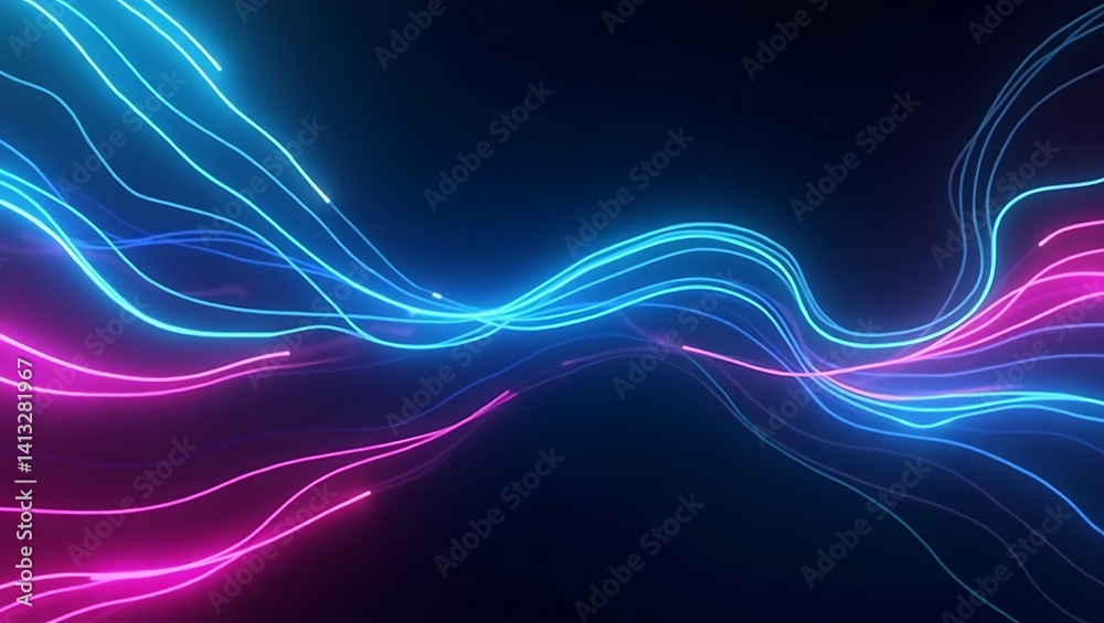 Abstract 3d colorful background with waves. Generative Ai. Abstract 3d colorful background with waves. Generative Ai.