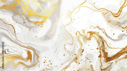 Luxurious Golden Marble Texture: Elegant Vector Background for Design Projects. Perfect for premium 