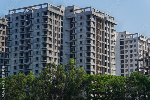 Commercial and residential property development in Bangladesh (Under construction buildings) 