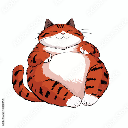 anime cartoon characters cute cats in spring pictures, happy cute, art, animals, kittens, pets, graphics, cats,