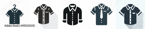 a silhouette image icon of clothes