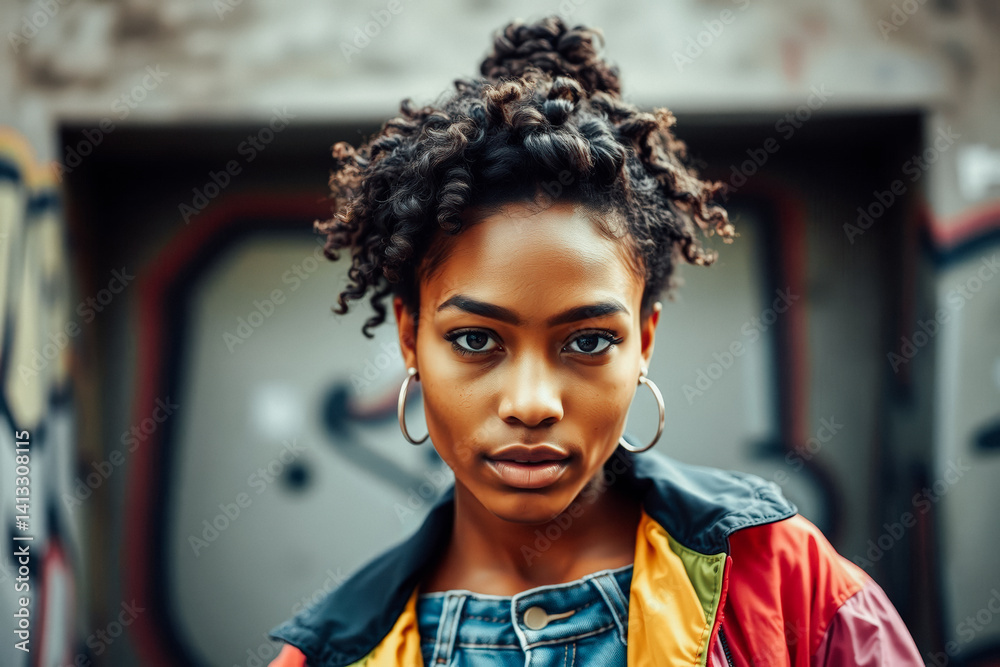 Urban Style Portrait of a Young Woman