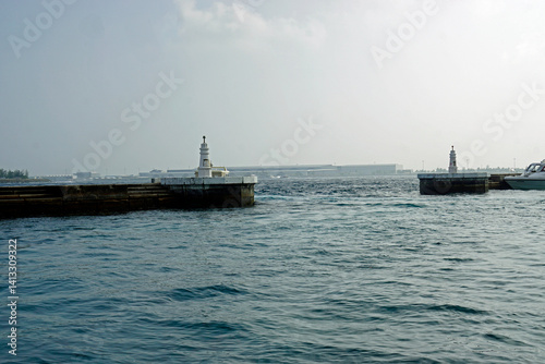 male harbor on the maldives