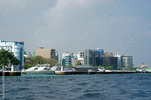 scenic coastline of male island