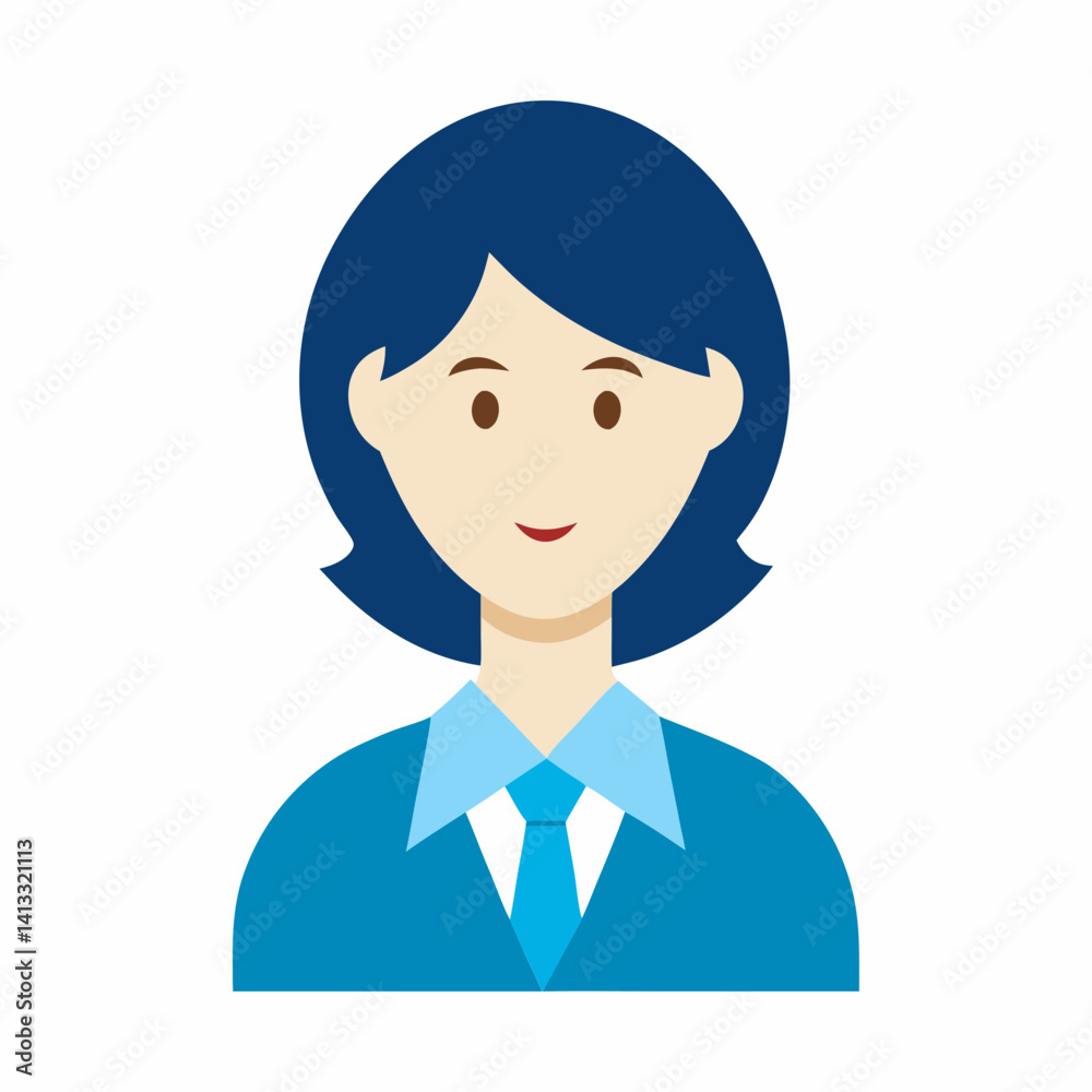 Professional woman avatar vector graphic for business and corporate designs Professional woman avatar vector graphic for business and corporate designs