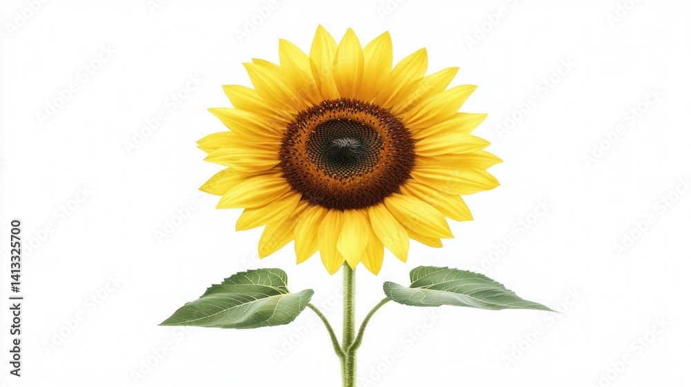Obraz premium Vibrant sunflower illustration